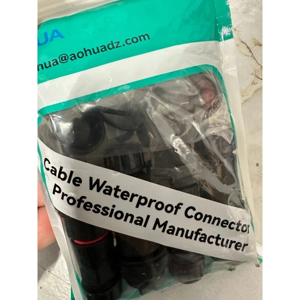 4-Pack AOHUA M20 Waterproof Connector 1503 FM‎ Outdoor Electrical Plug-New